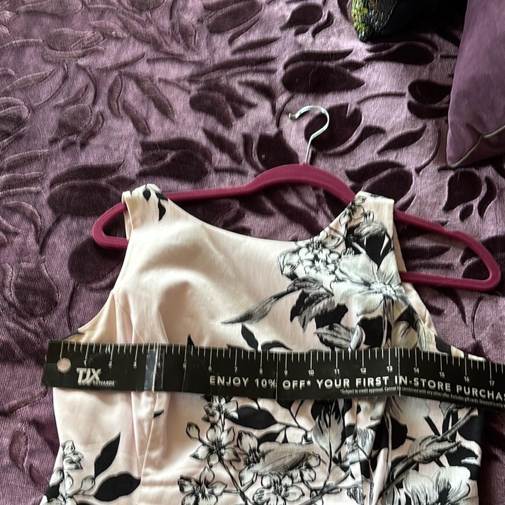 Ralph Lauren One Shoulder Black and White A-Line Dress - Picture 4 of 5